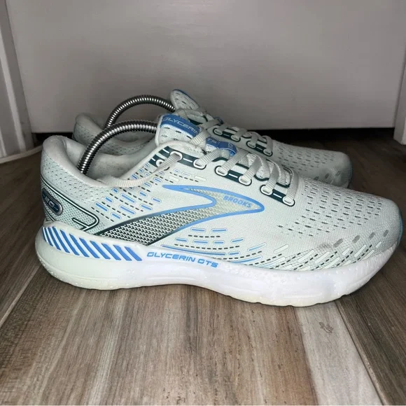 Brooks Glycerin GTS 20 Women's Size 10.5 Blue Glass / Marina / Legion Blue - Picture 4 of 11